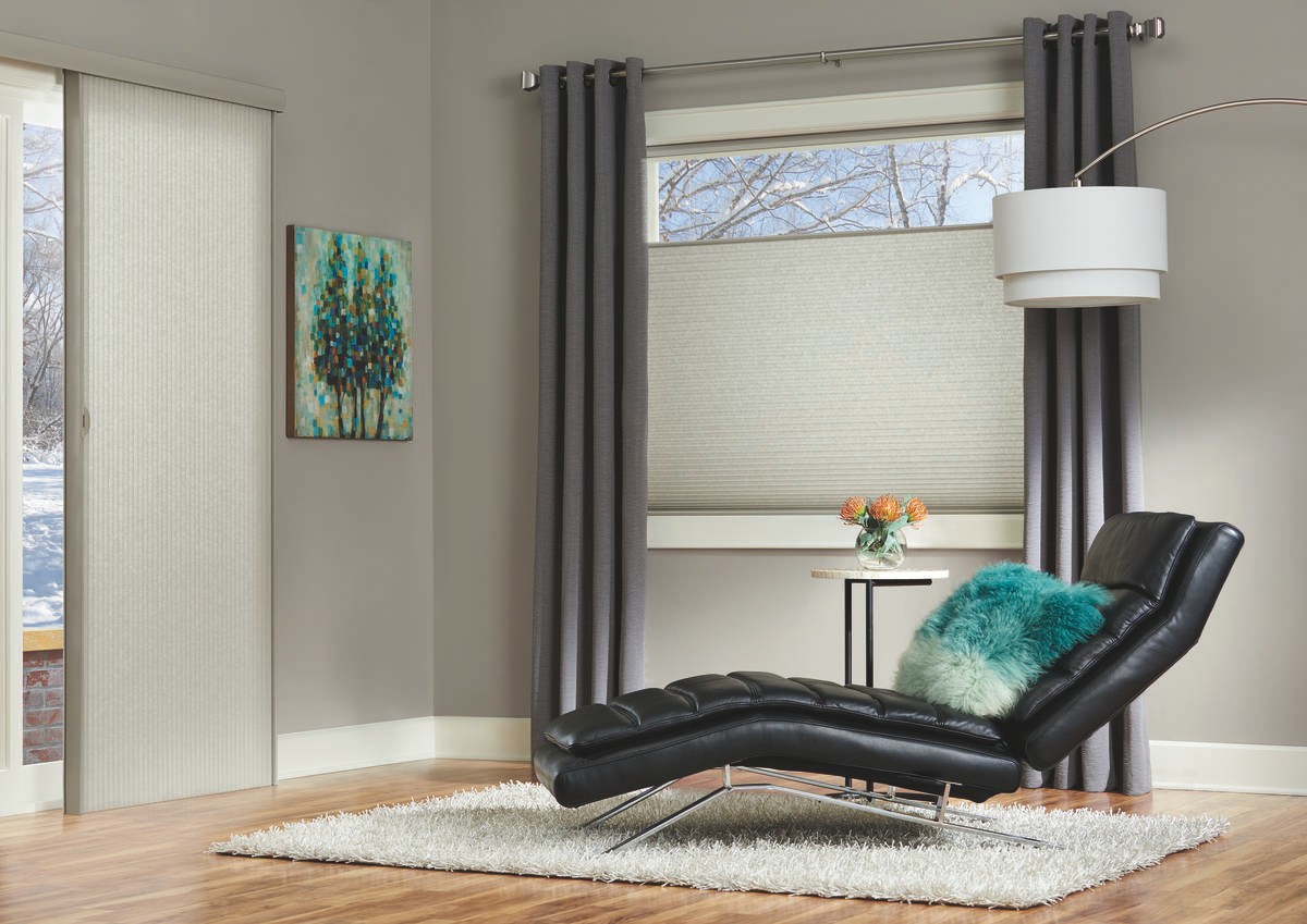 Best Winter Window Treatments Near Flower Mound, Texas (TX) including honeycomb shades and drapes.