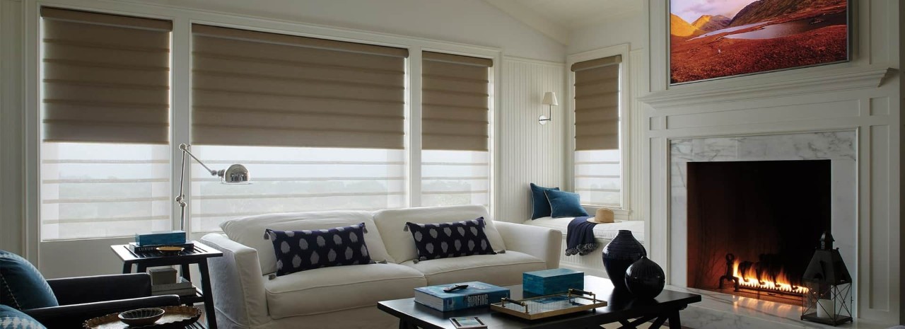 Vignette® Modern Roman Shades, roman blinds, blackout roman shades, custom shades near Flower Mound, Texas (TX)